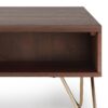 Hunter - Small Lift Top Coffee Table - Umber Brown / Gold - Image 6
