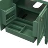 30" Bathroom Vanity With Sink, 2 Doors With Shelf, Soft Close Door Hinges, Vintage Style - Green - Image 22