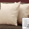 Pillows, Square, Insert Included, Decorative Throw Hypoallergenic Polyester, Modern - Beige - Image 3