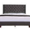 Full Upholstered Bed Transitional - Black - Image 3