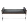 Kari - Farmhouse Bench - Black / Brown / Black - Image 4