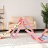 Gardenia - Pikler Triangle Set Montessori Toddler Climbing Toys Indoor, 2 Piece Baby Climbing Gym Indoor Playground - Pink - Image 4