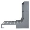 Queen Size Murphy Wall Bed With Cushion, Space Saving - Gray - Image 4