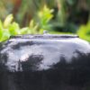 Heavy Outdoor Cement Fountain, Cute Unique Urn Design Water Feature For Home Garden, Lawn Deck & Patio - Black - Image 4