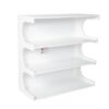 Multifunctional 4 Tier Book Shelf & Coffee Table For Living Room Bedroom Dining Room Study Entryway, Creative Furniture Floor Bookshelf, Minimalist Organizer Storage Shelves - White - Image 12