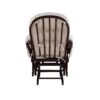 Mason - Glider And Ottoman Espresso Wood - Latte Fabric - Image 5