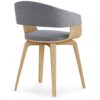 Lowell - Bentwood Dining Chair - Light Gray / Light Brown - Image 4