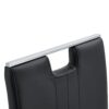 (Set of 4) Material Bow Shaped Chairs Perfectly Integrated Into Industrial And Modern Home Design - Black - Image 12