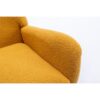 35.5" Rocking Chair With Pocket, Soft Teddy Fabric Rocking Chair For Nursery, Comfy Wingback Glider Rocker With Safe Solid Wood Base For Living Room Bedroom Balcony - Turmeric - Image 12