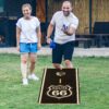 4X2 Ft Large Size Cornhole Board (Set of 2), Outdoor Game Board Set With 8 Bean Bags, Perfect For Lawn, Backyard, Beach, Park - Black / White - Image 11
