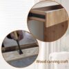Rustic Modern Console Table With Drawer Storage - Natural Wood - Image 7