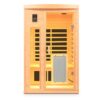 Low Emf Front Door With Heating Panel 2 Person Hemlock Far Infrared Indoor Suana Room - Natural - Image 4