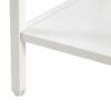 15.74" Rattan End Table With Drawer, Modern Nightstand, Metal Legs, Side Table For Living Room, Bedroom (Set of 2) - White - Image 15