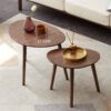 Pebble Shaped Coffee Table - Natural - Image 7