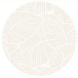 Curve - Round Rug - White