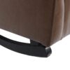 Amedou - Contemporary Tufted Wingback Rocking Chair - Dark Brown - Image 11