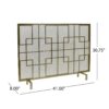 Dorothy - Modern Single Panel Iron Fire Screen - Gold - Image 3