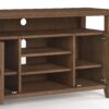 Amherst - TV Media Stand - Rustic Natural Aged Brown - Image 4
