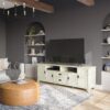 Burlington - TV Media Stand - Antique White - Image 10