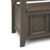 Amherst - Entryway Storage Bench - Farmhouse Gray - Image 5