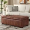Gabbie - Rectangular Storage Ottoman - Brown - Image 5