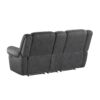 Ferrar - Reclining Console Loveseat - Gray - Image 4