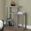 Accent Console Table For Entryway, Contemporary, Elegant Design - Taupe - Image 3