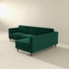Christian - Sectional Sofa Right Facing - Green - Image 3