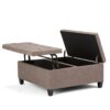 Harrison - Coffee Table Storage Ottoman - Fawn Brown - Image 2