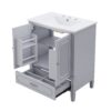 Vintage Style 30" Bathroom Vanity With Sink, Multi Functional Storage, Soft Closing Door - Gray - Image 24