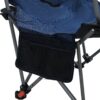 Outdoor Camping Chairs Folding Portable Adjustable Reclining Chair With Side Pockets & Cup Holder - Dark Blue - Image 8