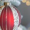 Christmas Ball Ornaments, Glass Decorative Hanging Ball Christmas Tree Ornaments, For Holiday Decorations (Set of 4) - Red - Image 4