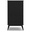 Draper - Mid Century Wide Bookcase And Storage Unit - Black - Image 3