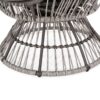 Berkshire - Outdoor Wicker Swivel Egg Chair With Water Resistant Cushions - Gray - Image 12