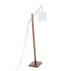 Arturo - Contemporary Floor Lamp - Walnut / White - Image 4