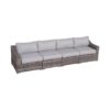 4 Piece Sectional Seating Set With Cushions - Gray Mix - Image 3