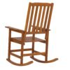 Acacia Indoor Rocking Chair, Outdoor Solid Patio Furniture New Style - Light Brown - Image 11