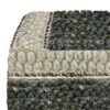 Grady - Square Pouf - Green / Natural - Image 4