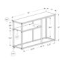 Accent Console Table For Entryway, Contemporary & Convenient Design - Gray - Image 4