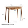 Computer Study, Work Desk Dressing Table Slim With Drawer - Oak Natural - Image 7