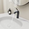 Contemporary Single Handle Lavatory Basin Sink Faucet Brass - Matte Black - Image 2