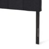 Marakesh - Contemporary Fabric Upholstered King / California King Headboard - Black - Image 14