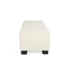 Elegant Ottoman Bench With Textured Fabric, Hinged Lid For Seating And Storage - White - Image 15