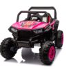 12V7A*2 30W*4 Four-Wheel Drive Leather Seat One Button Start, Forward And Backward, High And Low Speed, Music, Front Light, Power Display, Two Doors Can Open, 2.4G R / C, Seat Belt Four Wheel Absorber - Pink - Image 9
