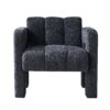 31.10" Boucle Upholstered Accent Chair - Dark Gray - Image 4