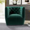 Delaney - Swivel Stylish Chair - Green - Image 13