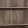 Bookshelf, Bookcase, 6 Tier, For Office, Transitional - Taupe - Image 2