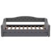 Twin Long Size Daybed With LED Belt And Trundle - Gray - Image 11