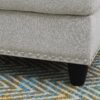 Alger - 98" Wide Left Hand Facing Sofa & Chaise With Ottoman - Light Gray - Image 4