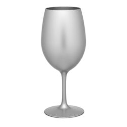 Leadingware Plastic Wine Glasses (Set of 4), Unbreakable Bpa Free Acrylic, 20Oz - Silver